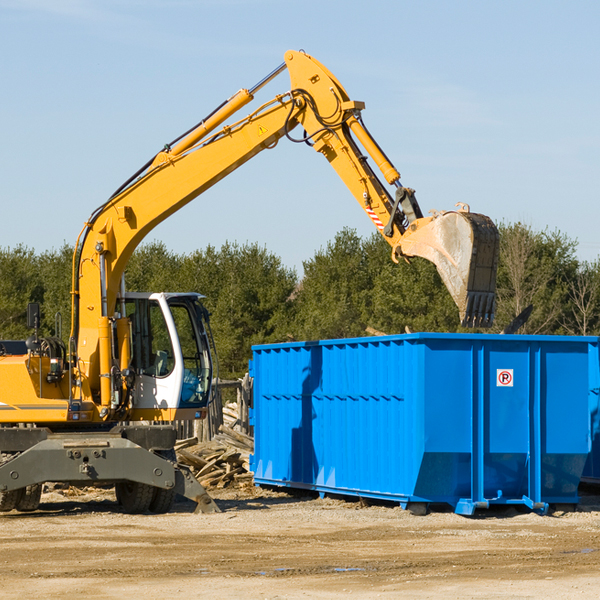 what size residential dumpster rentals are available in Lenox